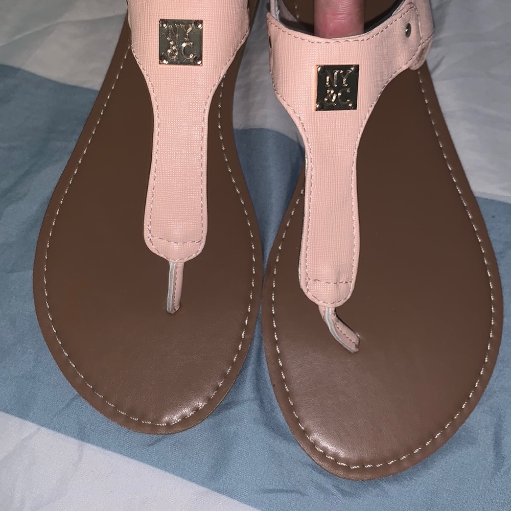 Light pink strap sandals